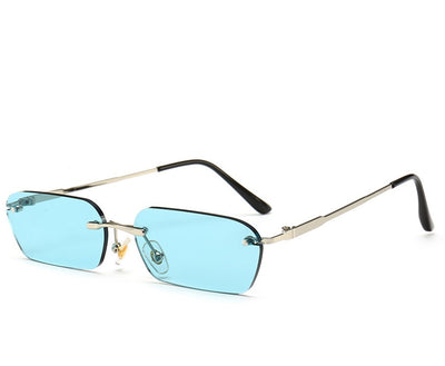 Gafas Cuadradas sin Marco Estilo Hong Kong para Hombre - Image 11