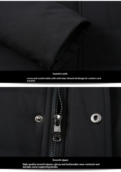Abrigo Acolchado de Algodón para Papá - Chaqueta Cálida Otoño Invierno - Image 26