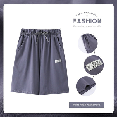 Pantalones Pijama Modal Hombre Verano Algodón Sueltos Casuales - Image 8