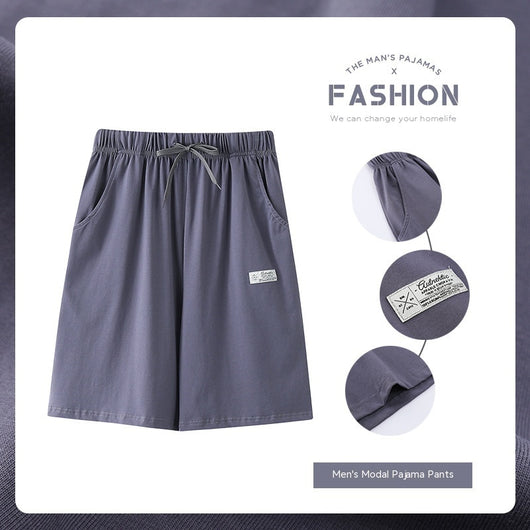 Pantalones Pijama Modal Hombre Verano Algodón Sueltos Casuales - Image 8