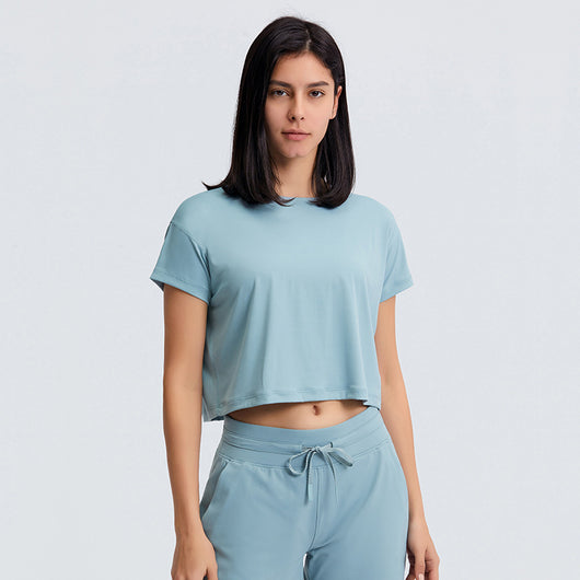 Playera Yoga Suelta y Cómoda de Manga Corta - Image 18