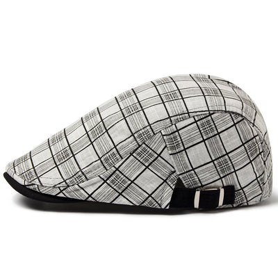 Boina Cuadriculada Ligera para Hombre - Perfecta para Verano - Image 4