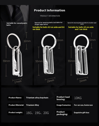 Llavero Colgante de Aleación de Titanio con Diseño Personalizado - Image 11