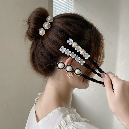 Coletero Fluido de Moño Flor Pétalo - Accesorio para Cabello Elástico y Suave - Image 14