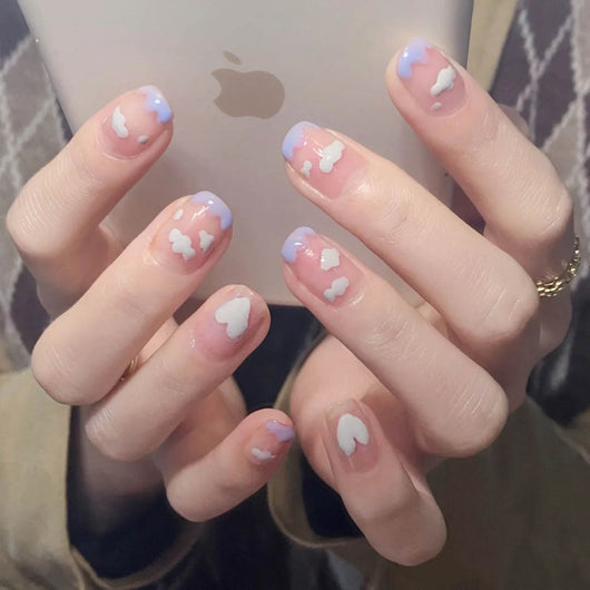 Uñas Postizas Azules con Diseño Graffiti - Efecto Profesional Duradero - Image 26