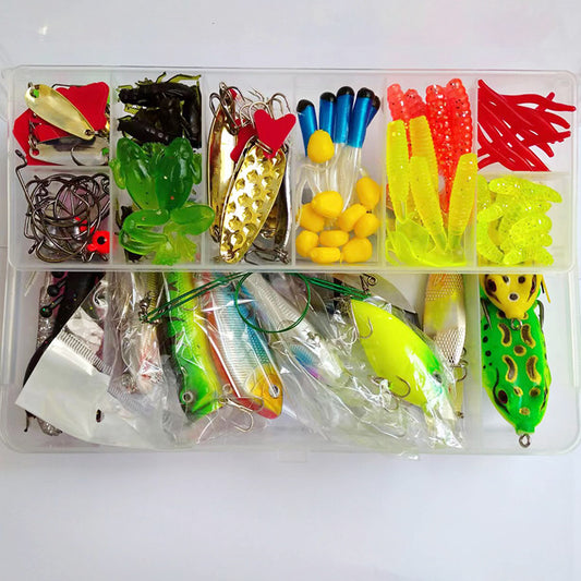 Kit Completo de Pesca 142 Piezas con Alicates y Señuelos Brillantes - Image 2