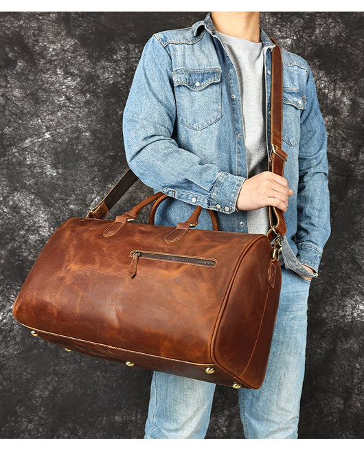 Bolso Bandolera de Cuero Vintage con Gran Capacidad para Viajes - Image 20