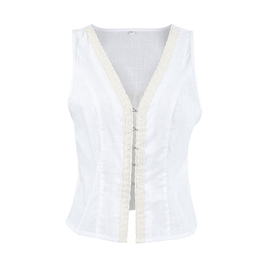 Chaleco de Encaje sin Mangas Cómodo y Elegante para Mujer - Image 6