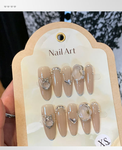 Uñas Postizas Desmontables Blancas para Otoño e Invierno - Image 13