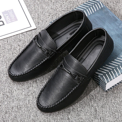 Zapatos Casuales de Cuero con Suela Flexible para Hombre - Image 2