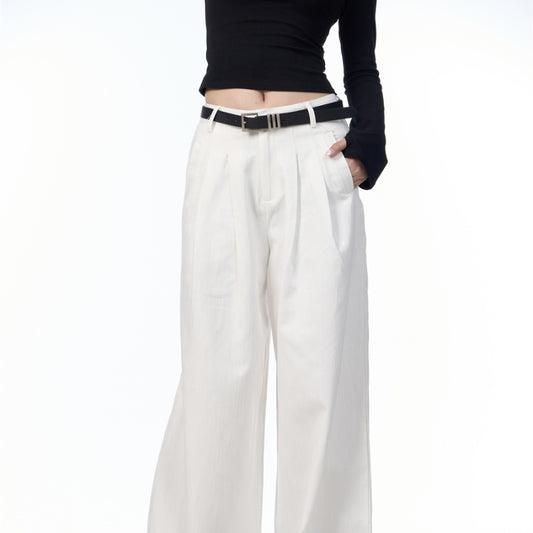 Pantalón Retro Holgado de Pierna Recta - Estilo Vintage Oversized