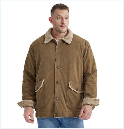 Chaqueta de Cachemira Gruesa para Hombre - Corte Holgado y Casual - Image 29