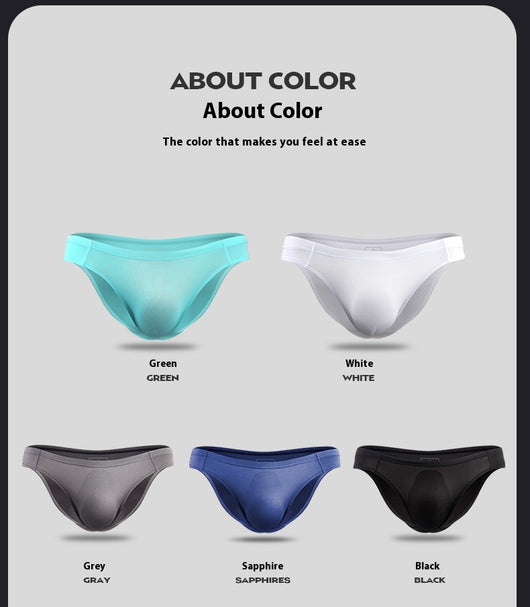 Calzoncillos Triangulares de Seda Helada Transpirables para Hombre - Image 11