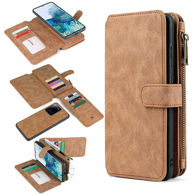 Cartera Multifuncional de Cuero para Celular con Compartimentos