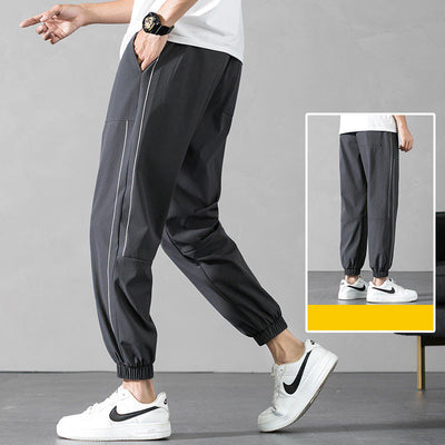 Pantalones Deportivos de Seda Helada - Capris Ajustados de 9 Puntos - Image 7