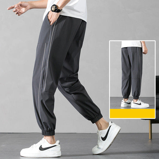 Pantalones Deportivos de Seda Helada - Capris Ajustados de 9 Puntos - Image 7