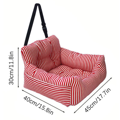 Cama Sofá Nido para Mascotas con Diseño Rayado - Image 8