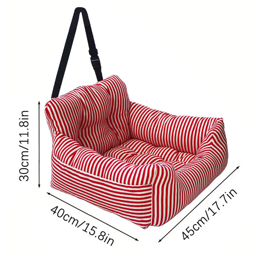 Cama Sofá Nido para Mascotas con Diseño Rayado - Image 8