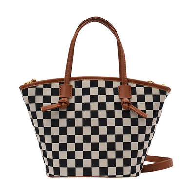 Bolso Bucket Cuadros Invierno - Cartera de Moda a Cuadros - Image 6
