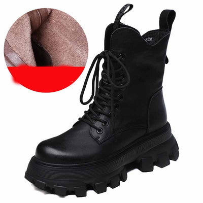 Botas Martin Plataforma Ligera con Espuma de Cuero - Comodidad Todo el Día - Image 5