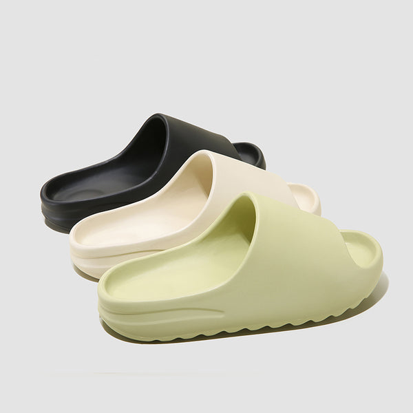 Pantuflas Elevadas con Suela Gruesa y Colores Sólidos para Mujer