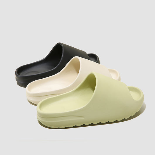 Pantuflas Elevadas con Suela Gruesa y Colores Sólidos para Mujer