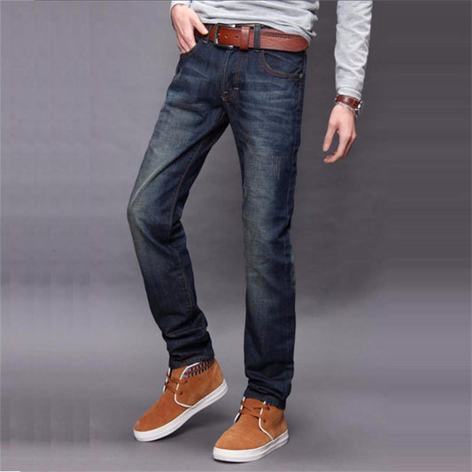 Pantalones Retro Clásicos de Corte Recto para Hombre