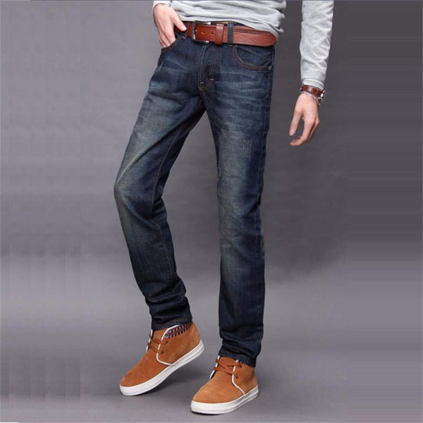 Pantalones Retro Clásicos de Corte Recto para Hombre
