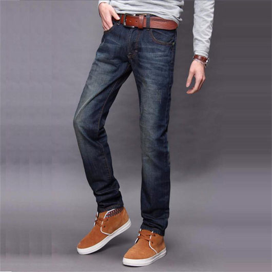 Pantalones Retro Clásicos de Corte Recto para Hombre