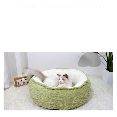 Cama Redonda Acogedora para Gatos y Perros Pequeños - Nido Térmico Suave - Image 19