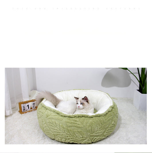 Cama Redonda Acogedora para Gatos y Perros Pequeños - Nido Térmico Suave - Image 19