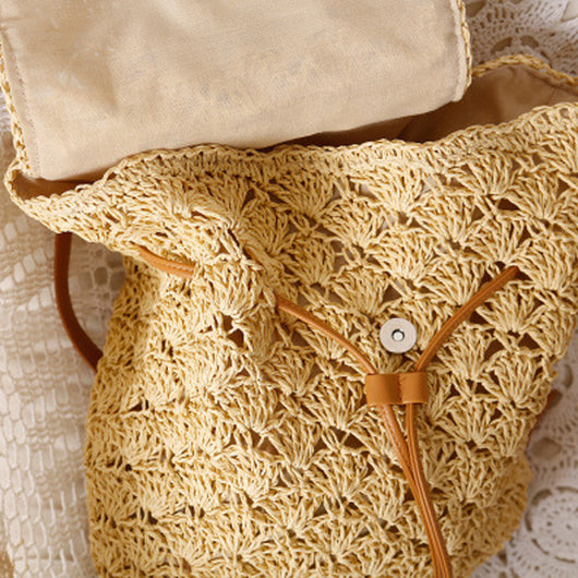 Bolsa de Playa Tejida en Paja Natural - Image 10