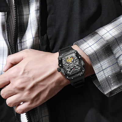 Reloj Mecánico Hueco para Hombre Resistente al Agua con Esfera Luminosa - Image 12