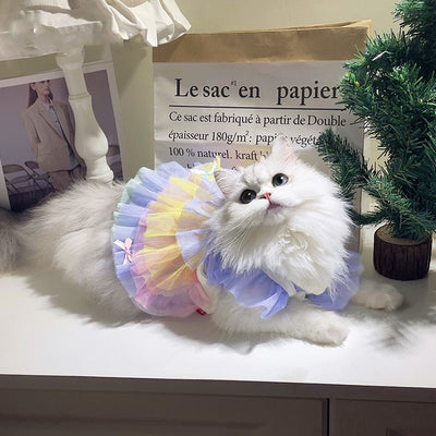 Vestido de Encaje Mesh para Mascotas - Ropa Elegante para Gatos y Perros - Image 2