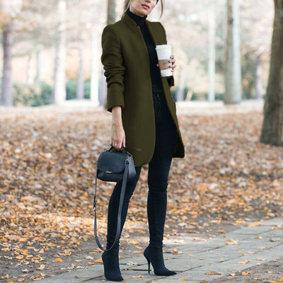 Abrigo de Lana para Mujer con Cuello Parado - Colección Otoño Invierno - Image 20