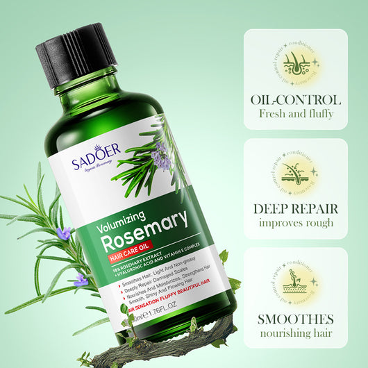 Aceite Esencial Restaurador de Romero para Cabello Seco y Encrespado