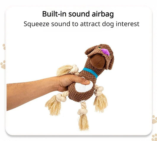 Juguete Interactivo para Perros con Sonidos y Cuerda de Algodón Resistente - Image 9