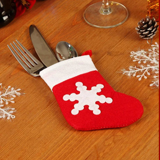 Portacubiertos Navideños de Papá Noel para Decoración de Mesa - Image 24