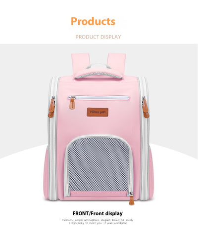Mochila Transportadora Respirable para Mascotas - Plegable y Portátil - Image 24