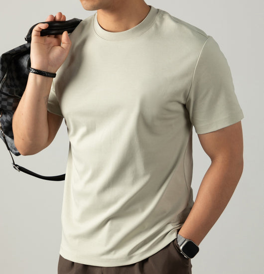 Camiseta de Algodón Mercerizado Tratado con Amoníaco Líquido para Hombre - Image 7