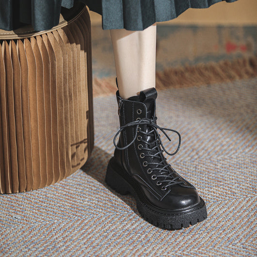 Bota Motociclista Estilo Británico Suela Gruesa Versátil - Image 7