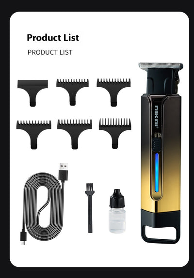 Cortadora de Cabello Eléctrica Profesional Retro con Grabado de Precisión - Image 8