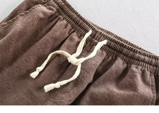 Pantalones Casuales de Lino y Algodón para Hombre - Ajuste Versátil - Image 26