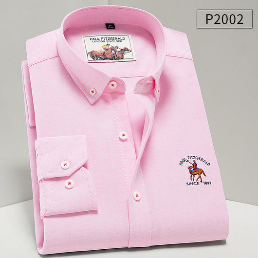 Camisa Oxford de Algodón Puro para Hombre - Estilo Ejecutivo Casual - Image 25