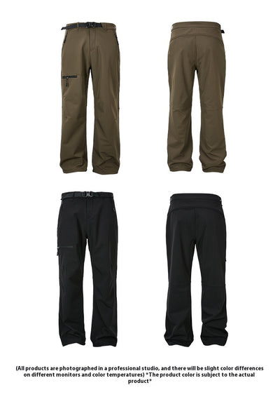Pantalones Casuales con Forro Polar para Otoño e Invierno - Image 4