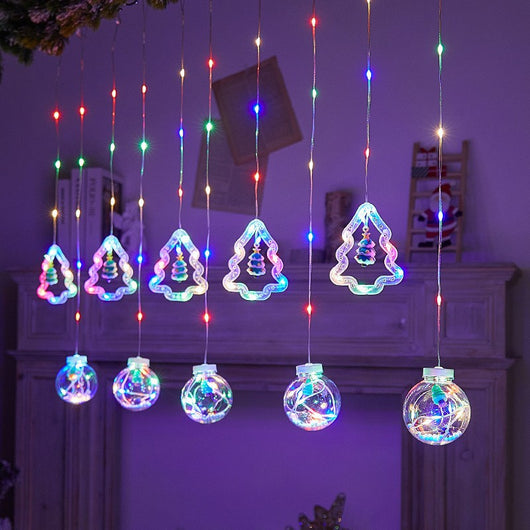 Cadena de Luces Navideñas para Cortinas - Image 17
