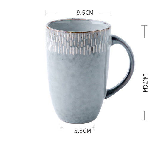 Taza de Cerámica Retro Europea Grande - Tazón para Bebidas Diarias - Image 6