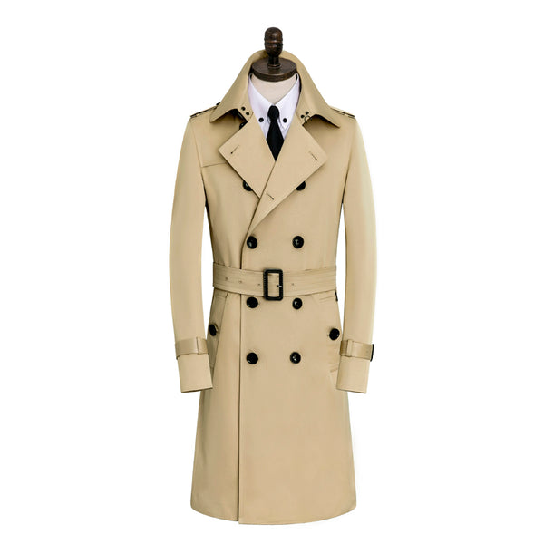 Abrigo Impermeable Slim Fit para Hombre - Cortavientos Otoño Invierno