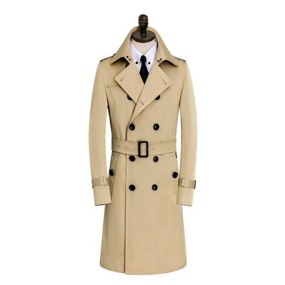 Abrigo Impermeable Slim Fit para Hombre - Cortavientos Otoño Invierno