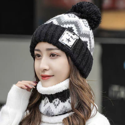 Gorro Tejido Grueso con Pompón de Terciopelo - Protección Auditiva y Calidez - Image 12